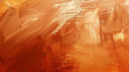Abstract Orange Texture Created With Bold Brush Strokes Showcasing Fluid Artistry and Warm Tones