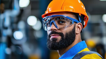 Quality Control Inspector Ensuring Accuracy of Product Labels in Manufacturing Facility