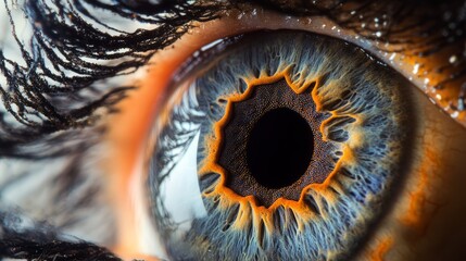 Intricate Vision: Hyper-Realistic Macro Photography Unveiling Cybernetic Iris.