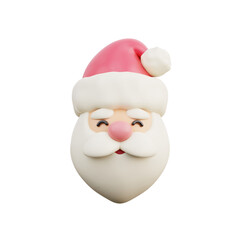3D Santa claus, Merry Christmas and Happy New Year, 3d rendering.