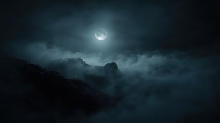 Obraz premium A Mystical Blend of Dark and Light Elements Captured in a Single Image for Artistic Inspiration