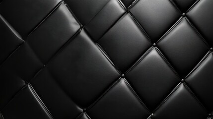 High-Quality Black Leather Texture with Rich Patterns for Design and Fashion Projects
