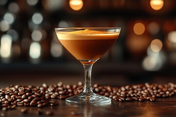 Espresso Martini in an artisan coffee shop