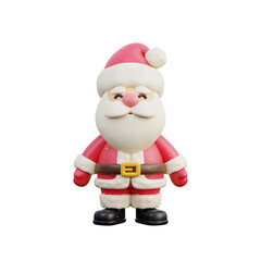 3D Christmas Santa Claus, Merry Christmas and happy new year, 3d rendering