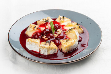 Baked Camembert with Berry Sauce