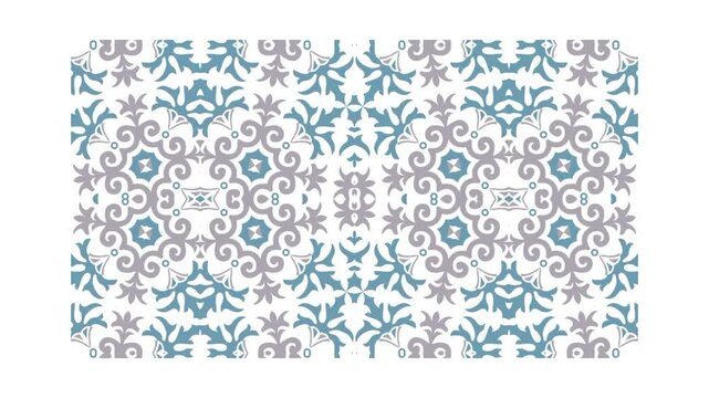 "Ornate Geometric Tile Pattern | Seamless Vintage Design Animation"
