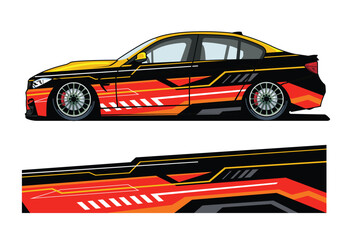 vector wrap design for car livery and automotive and sports types