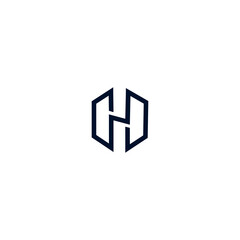 H letter vector logo abstract