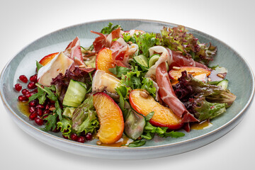 Ham and Nectarine Salad with Herbs and Balsamic Dressing
