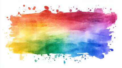 Obraz premium Rainbow Watercolor Splash