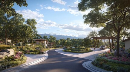 Luxury Homes in a Mountainous Setting