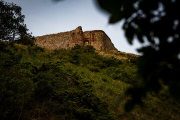 Hammershus Castle Ruins at Hammeren, Bornholm, Denmark