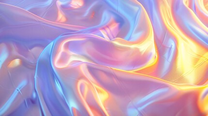 Holographic silk background abstract iridescent gradient