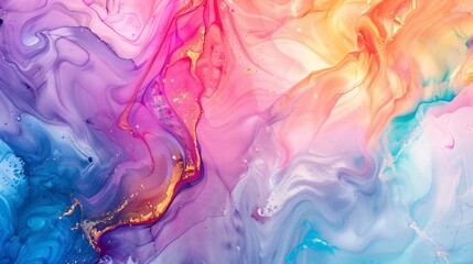 Marble ink abstract art from exquisite original painting