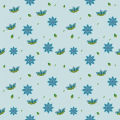 seamless pattern with flowers, wallpaper, background. I