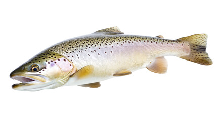 Obraz premium Trout fresh water fish png isolated on transparent background