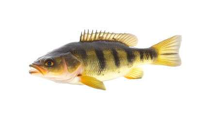 Perch fresh water fish  png isolated on transparent background