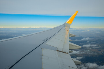 Fototapeta premium Dublin, Ireland - aerial view of the city from an airplane