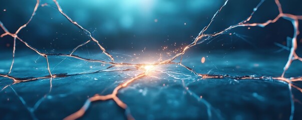 Disruptive Technology Breaking Barriers with Innovation, Abstract Shapes, and Digital Transformation, A Visual Representation of Business Change