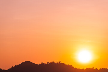 Colorful sky clouds in sunset or sunrise time,Beautiful nature landscape sky background