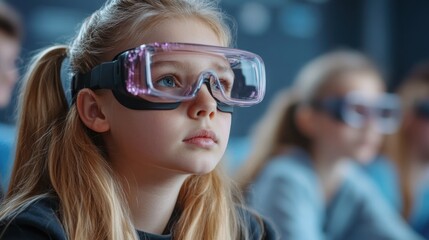 Immersive Virtual Classroom Experience Business Professionals Engaged in Cutting-Edge E-Learning Innovative Training Methods, Transforming Education with Technology