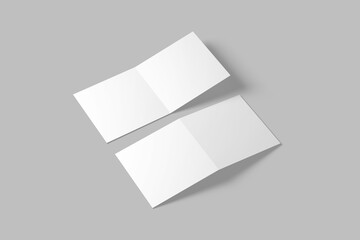 Bi fold square brochure or invitation