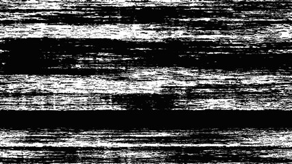 Distressed overlay, horizontal stripes pattern, noise texture, pixelated video glitch effect, VHS distortion, VCR scan lines, transparent background. 