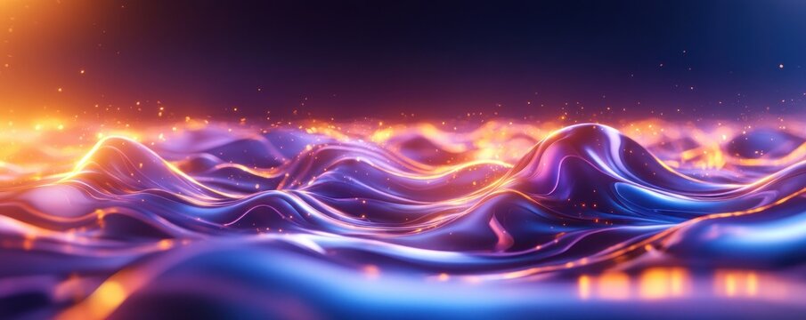 Transforming Customer Experiences A Visionary Leader's Guide to Innovation with Glowing Abstract Touchpoints