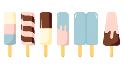 Ice Cream Hand Drawn Set Illustration