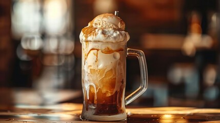 Celebrate National Root Beer Float Day with a classic float served in a frosted mug. Concept Floats, National Root Beer Float Day, Frosted Mug, Classic, Celebrate