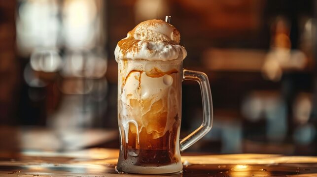 Celebrate National Root Beer Float Day with a classic float served in a frosted mug. Concept Floats, National Root Beer Float Day, Frosted Mug, Classic, Celebrate