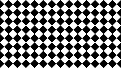 Diagonal chess tile illustration on black white tile. Diagonal chess tile.