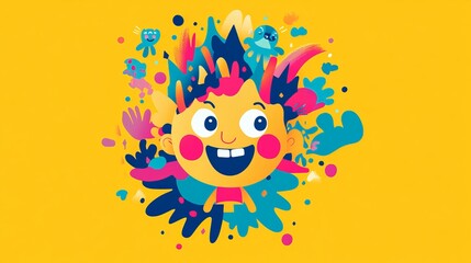 A vibrant and playful logo for a children's brand