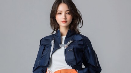 Biotechnology meets fashion, microbial fiber clothing, sleek modern style