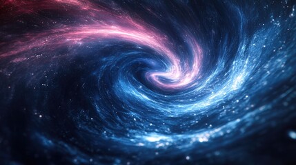 A dynamic representation of gravitational waves rippling through space, with creative light effects.