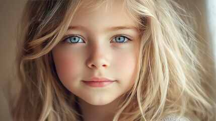 Fototapeta premium beautiful blonde girl. Selective focus