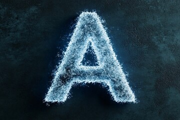 Fototapeta premium Water Letter A: A Splash of Creativity