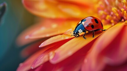 ladybug close up wallpaper