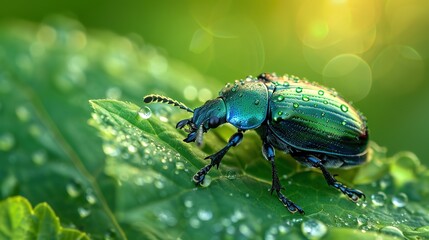 Fototapeta premium shiny beetle wallpaper