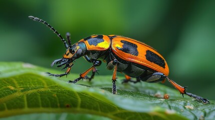 Naklejka premium shiny beetle wallpaper