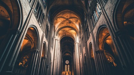 soaring arches and intricate stonework create a sense of awe and reverence, showcasing the skill and artistry of ancient builders.