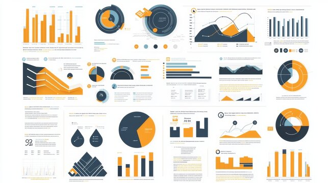 Data Visualization Charts  Graphs  Infographics  Business Report  Financial Analysis  Statistical Presentation  Design Templates  Modern Data  Trends 