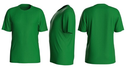 Plain color man t shirt design with isolated background for mockup design with round neck