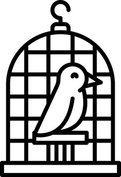 recommend clip art: Bird cage icon