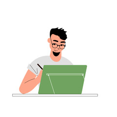 Man working illustration