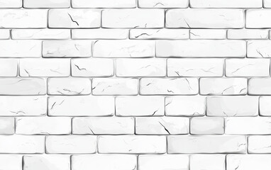 Fototapeta premium white brick wall texture. Perfect for backgrounds, construction themes, interior design projects, and architectural visuals.