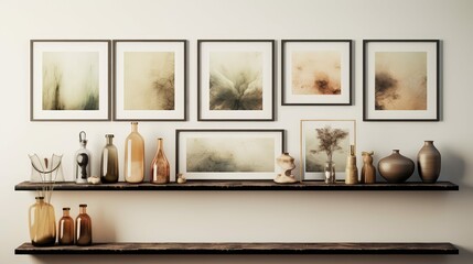photo mock up gold frame
