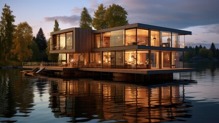 Fototapeta premium stilts frame house