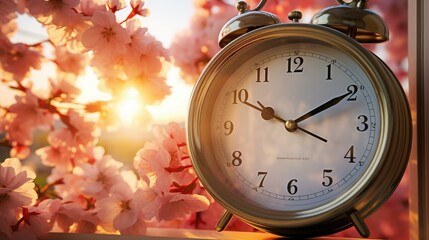 clock daylight savings time spring