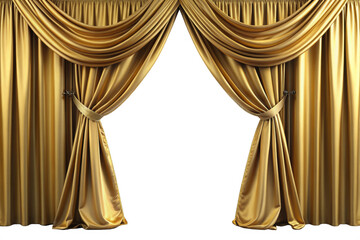 luxury golden fabric curtain